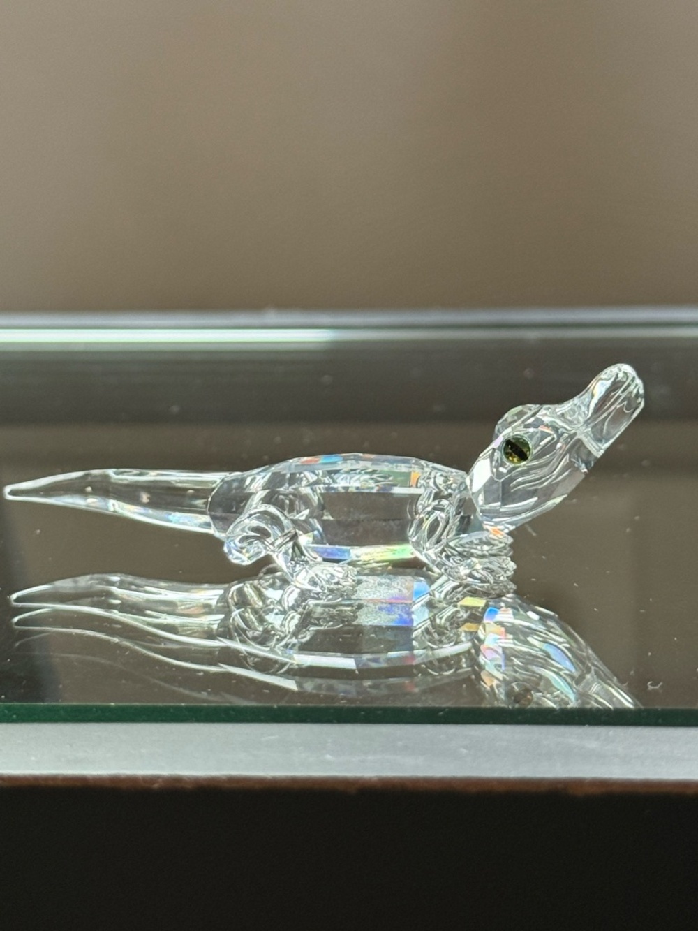 Vintage Swarovski Crystal Alligator Figurine Collectible
